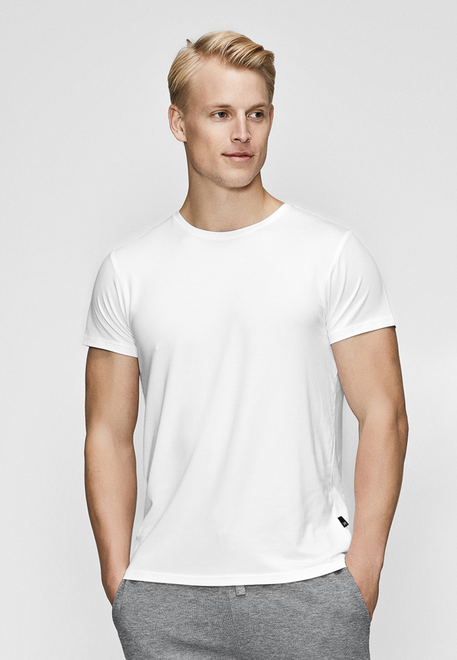 T-shirt o-neck | Bambusviskose | Hvid -JBS of Denmark Men