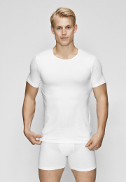 Undertrøje o-hals | Økologisk bomuld | Hvid -JBS of Denmark Men