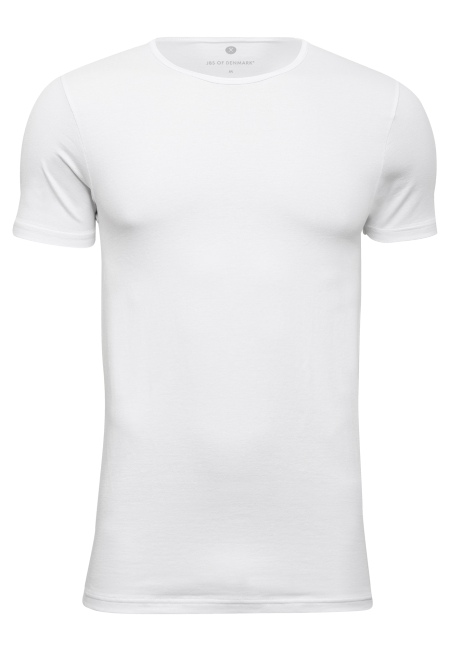 Undertrøje o-hals | Økologisk bomuld | Hvid -JBS of Denmark Men