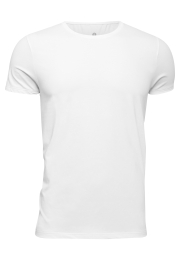 T-shirt o-hals | Økologisk bomuld | Hvid -JBS of Denmark Men