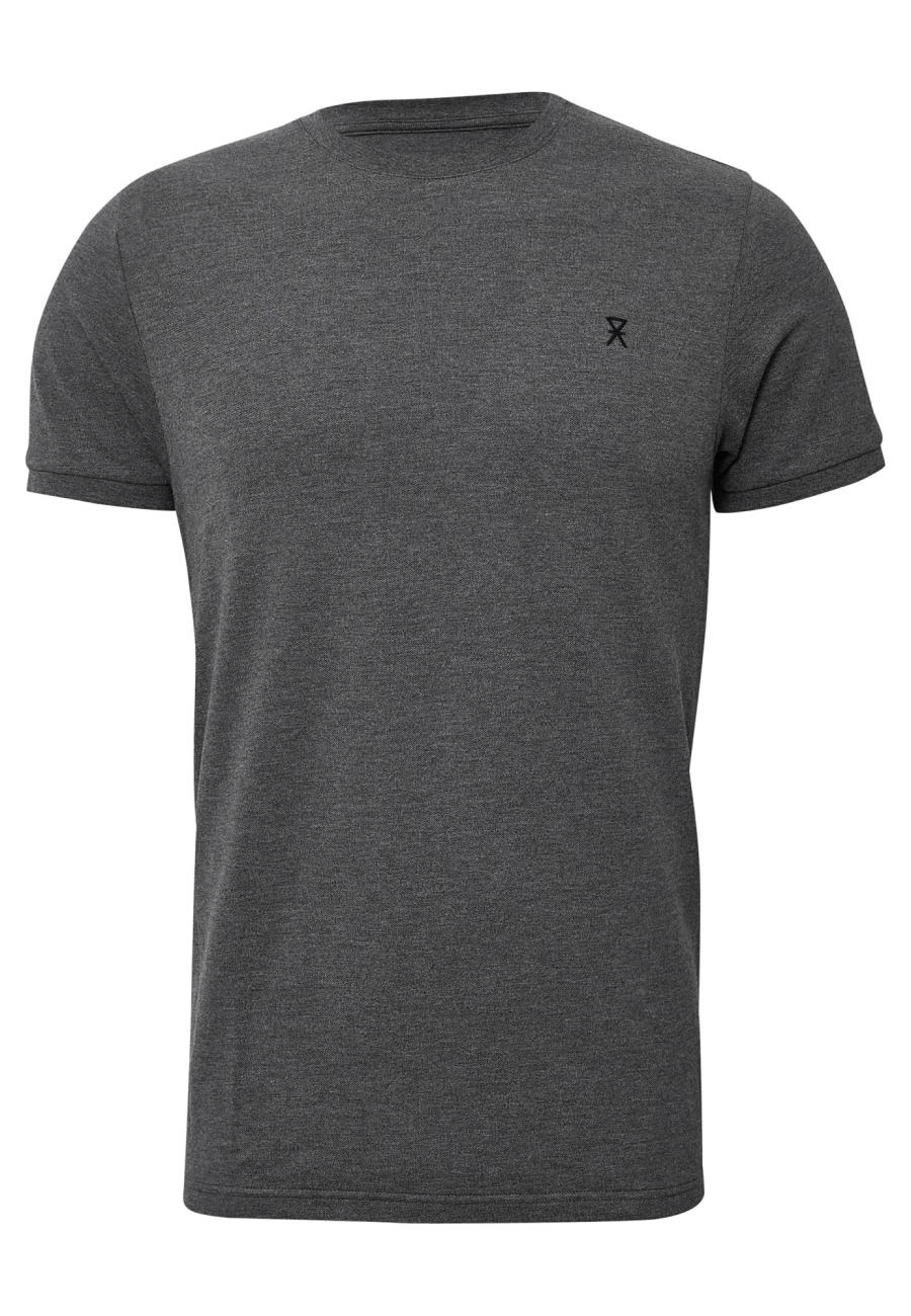 Piqué t-shirt, Bambusviskose, Grå