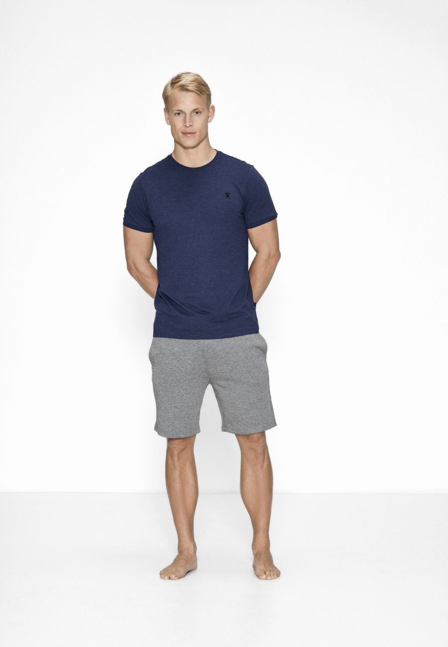 Piqué t-shirt, Bambusviskose, Marine