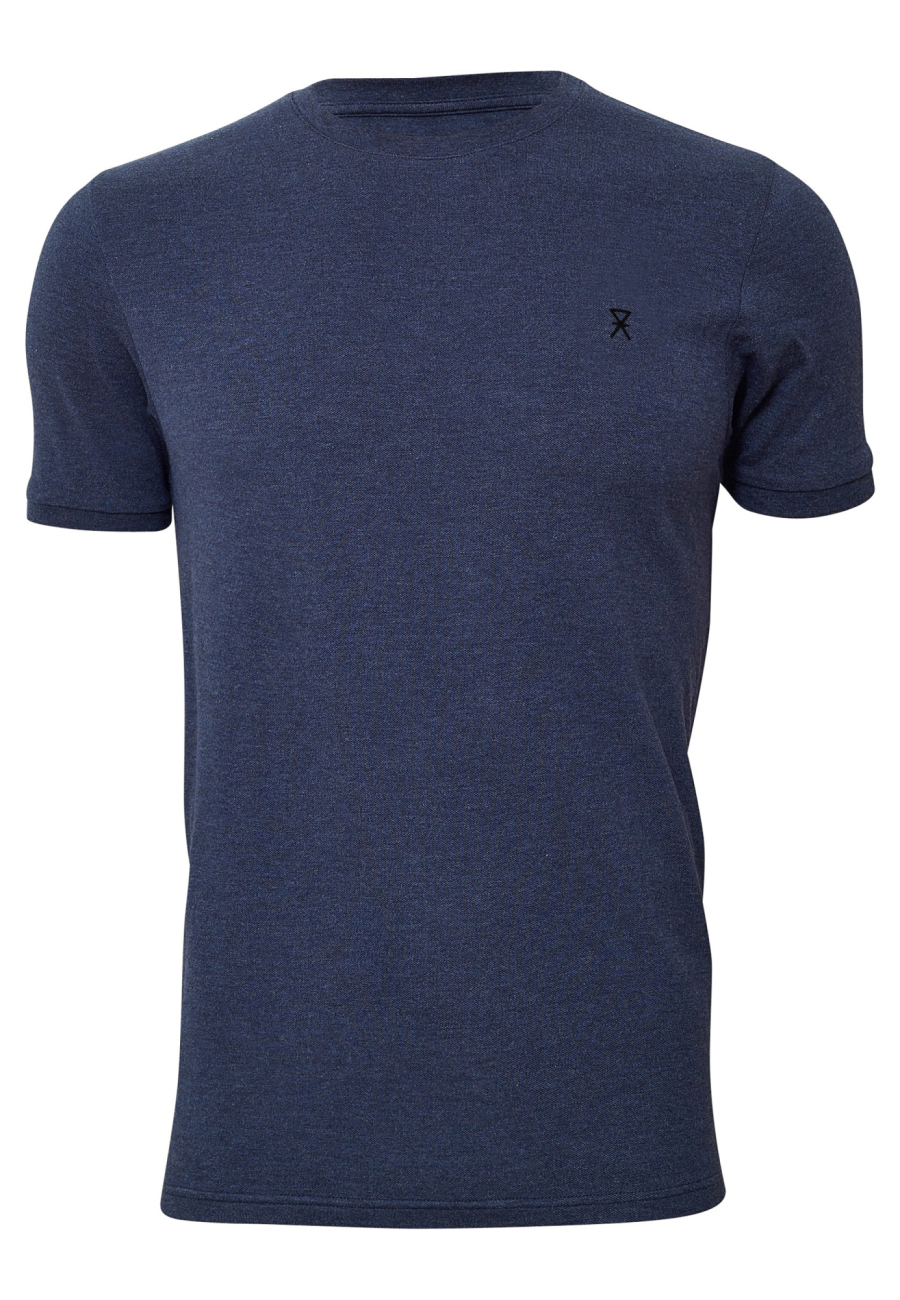 Piqué t-shirt, Bambusviskose, Marine
