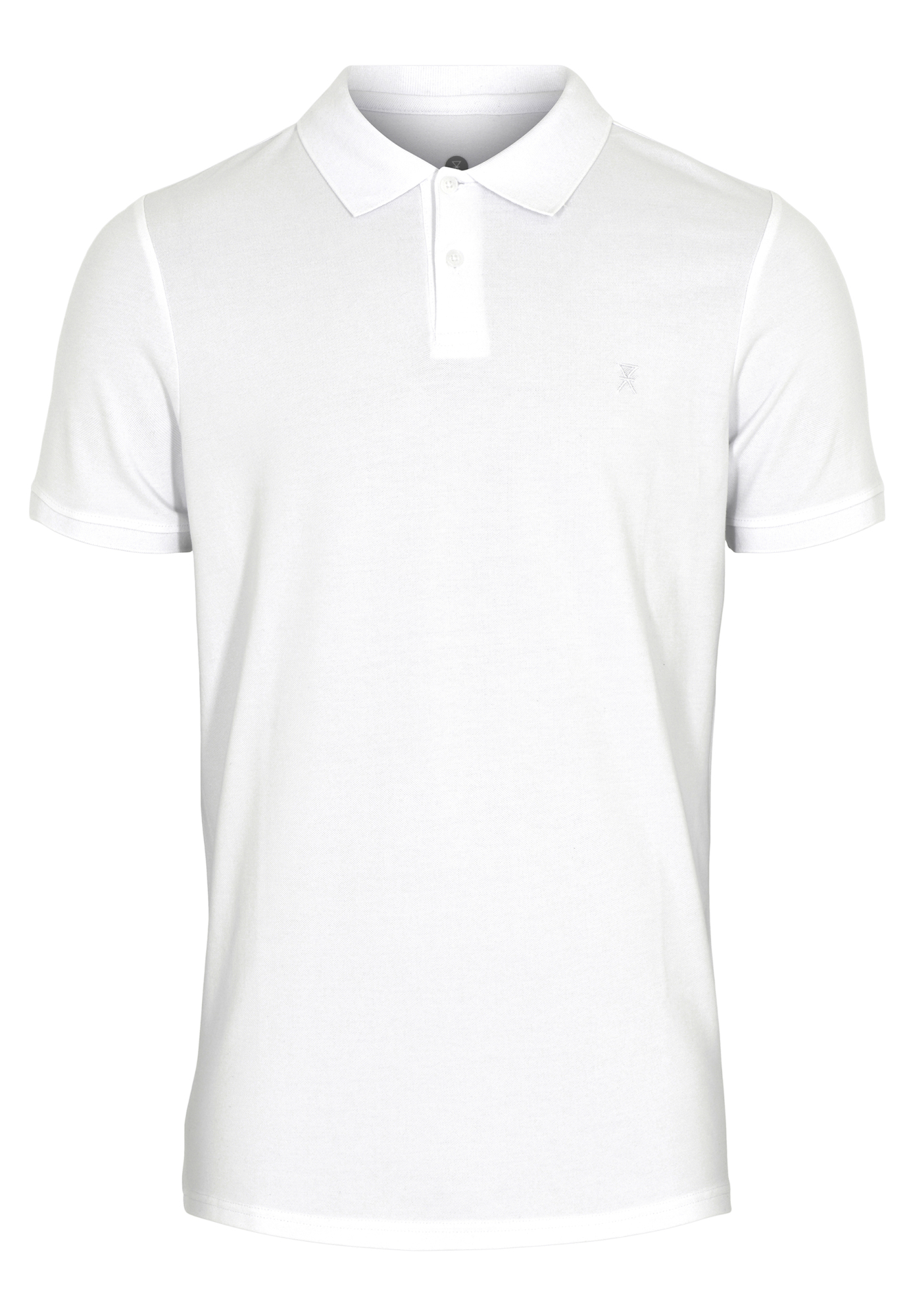 Piqué polo, Bambusviskose, hvid
