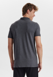 Piqué polo |  bambus | grå -JBS of Denmark Men