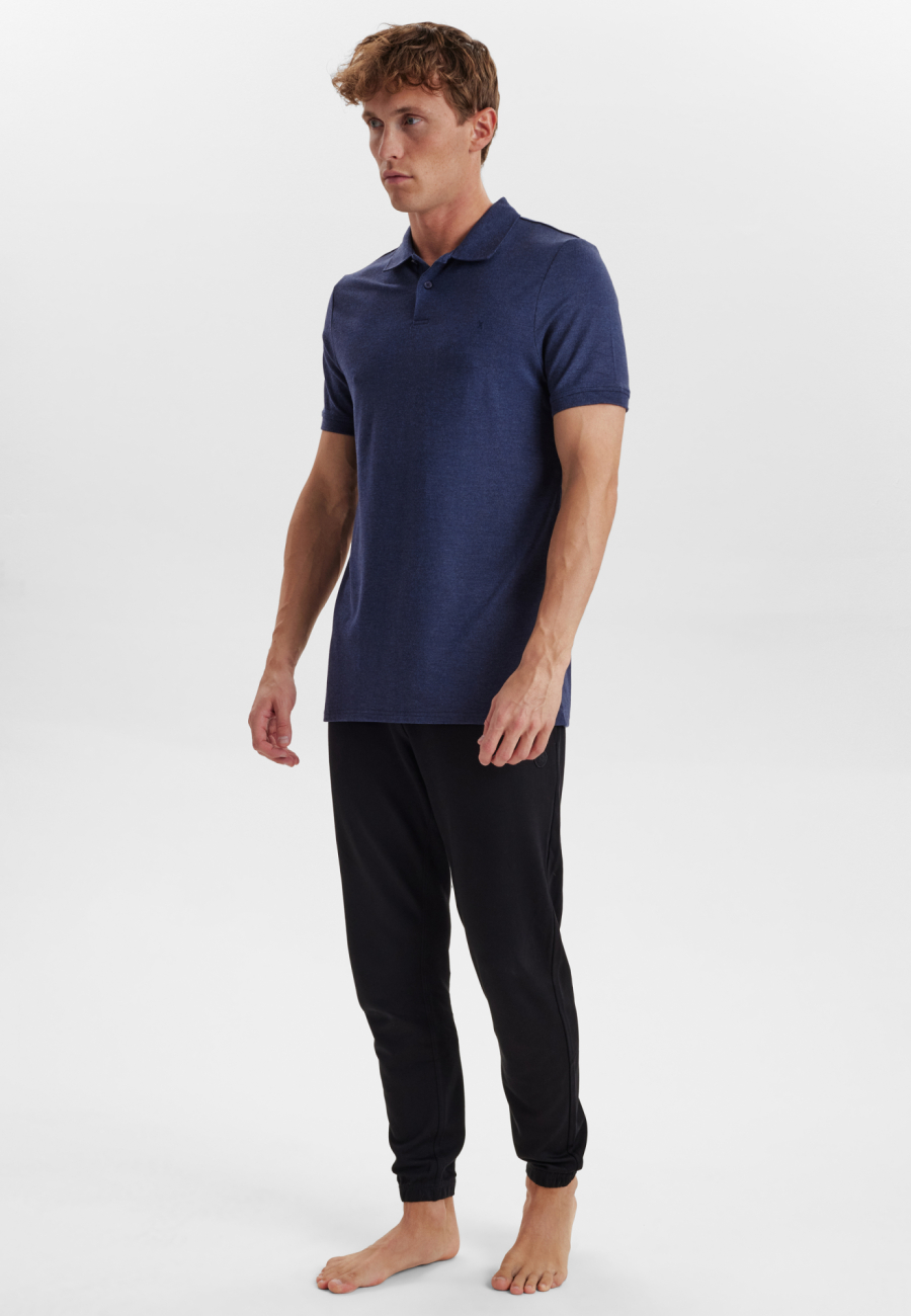 Piqué polo |  bambus | navy -JBS of Denmark Men