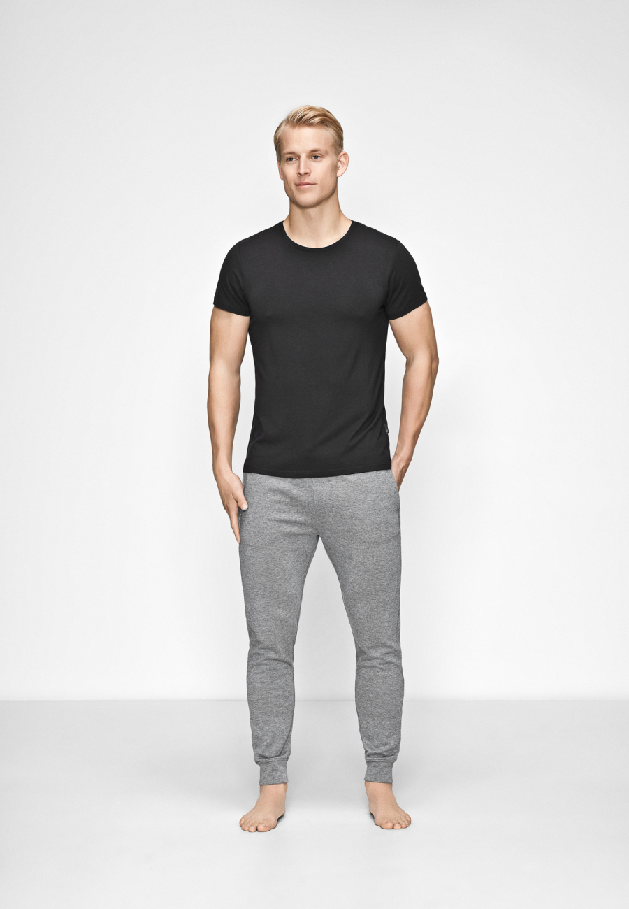 T-shirt o-neck, Bambusviskose, Sort