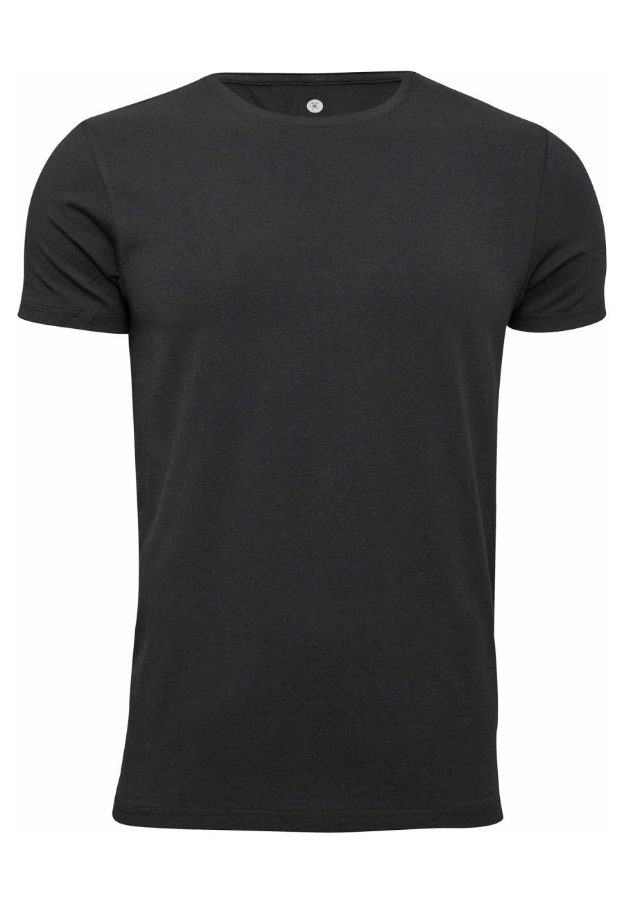 T-shirt o-neck, Bambusviskose, Sort