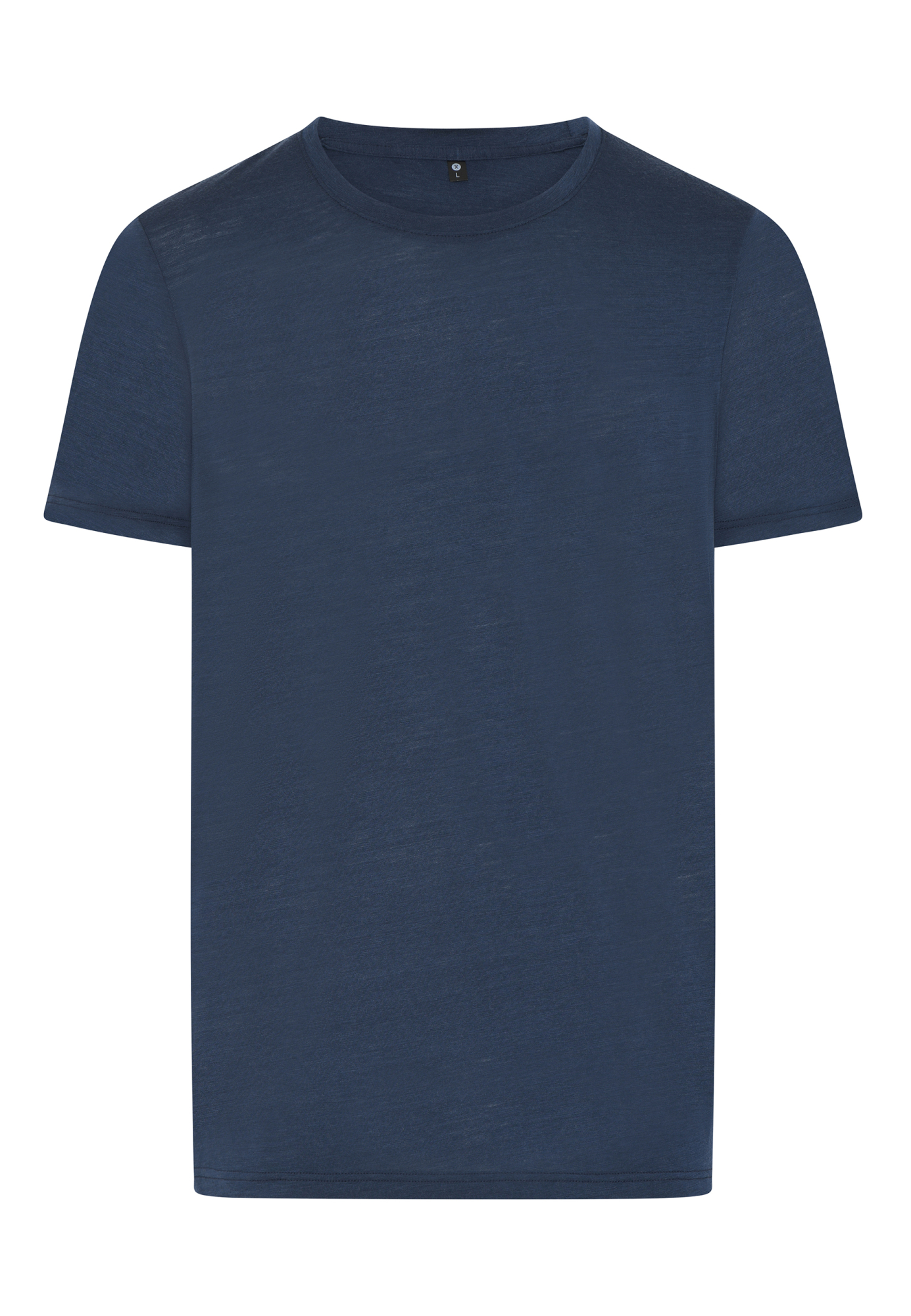 T-shirt, 100% økologisk GOTS uld, Navy