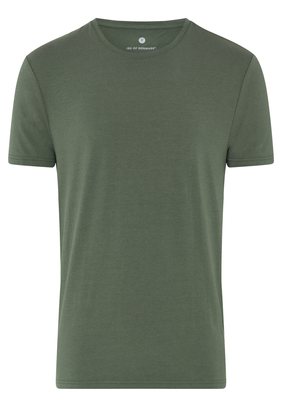 T-shirt o-neck | Bambusviskose | Grøn -JBS of Denmark Men