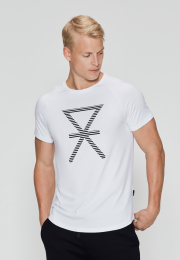 T-shirt med tryk | bambus | hvid -JBS of Denmark Men