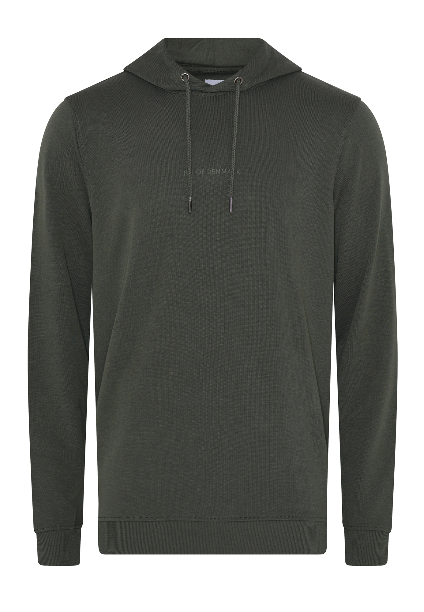 Hoodie med logo, Bambusviskose, Grøn