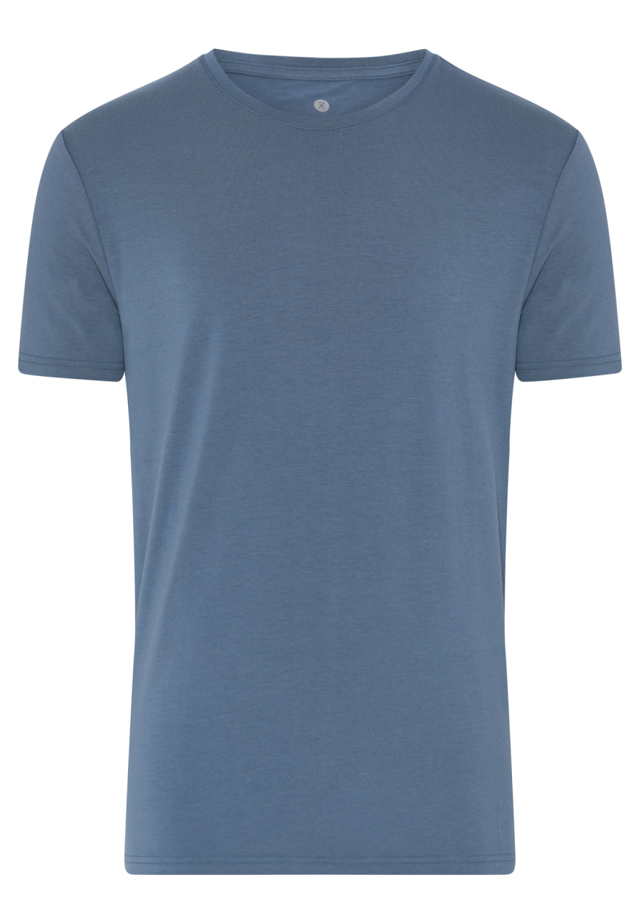 T-shirt o-neck | Bambusviskose | Blå -JBS of Denmark Men