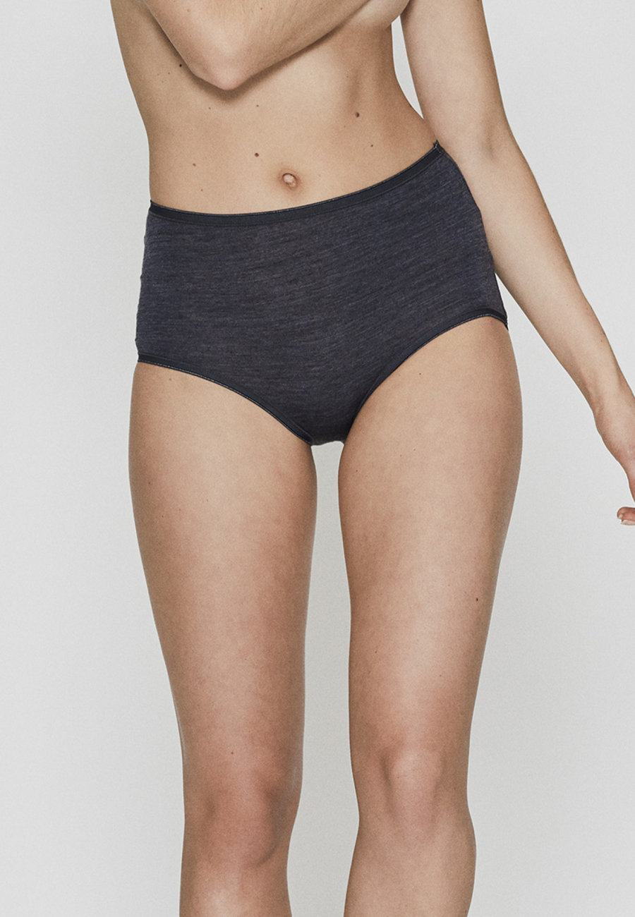 Maxi brief | Økologisk uld | Mørk grå -JBS of Denmark Women