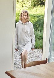 Hoodie dress |  Bambusviskose | Lys grå -JBS of Denmark Women