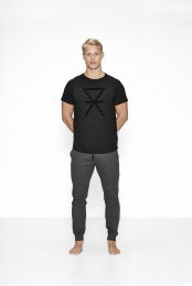 T-shirt med tryk | bambus | sort -JBS of Denmark Men