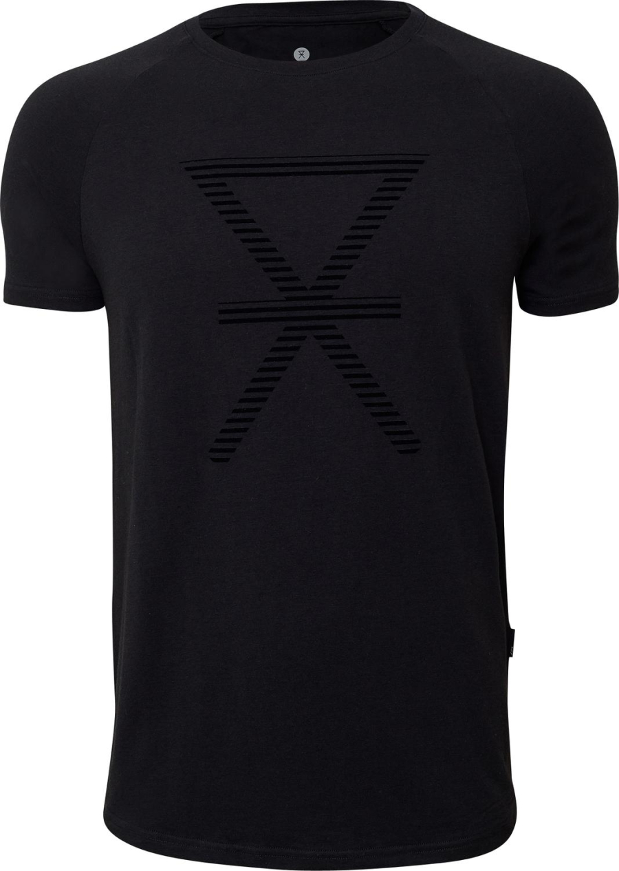 T-shirt med tryk | bambus | sort -JBS of Denmark Men