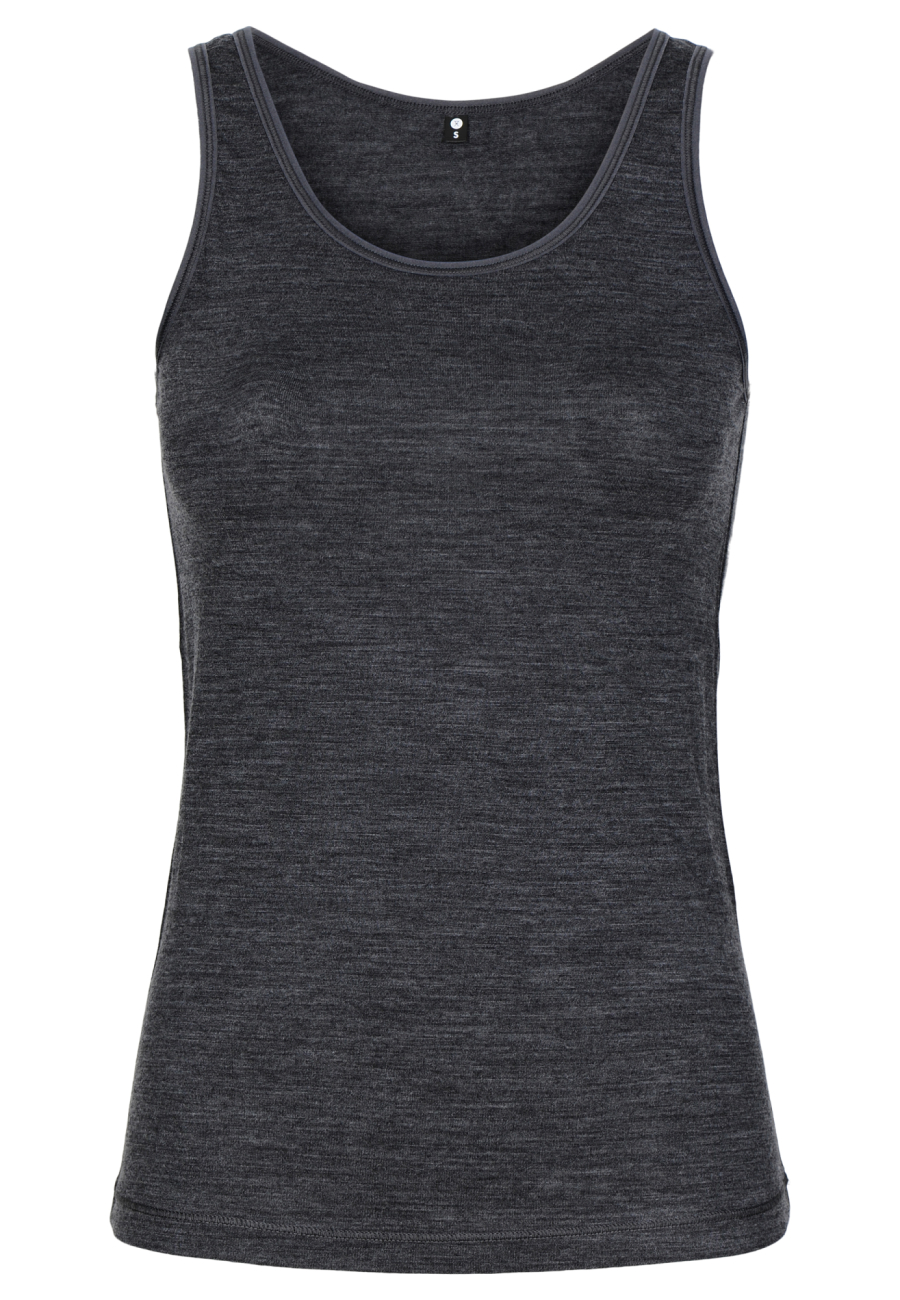 Tanktop | Økologisk uld | Mørk grå -JBS of Denmark Women