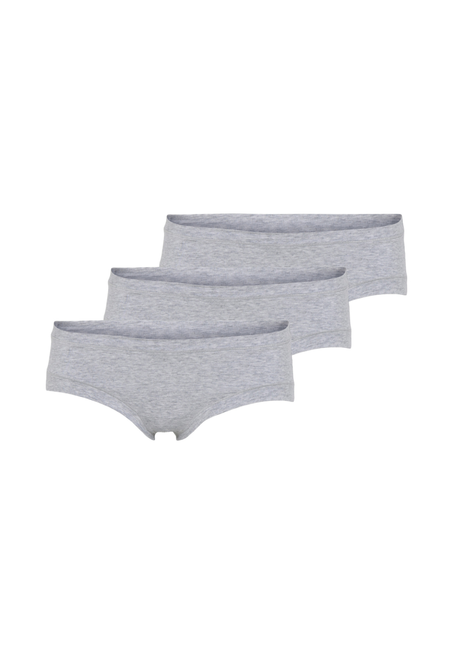 Hipster 3-pak |  Bambusviskose | Grå melange -JBS of Denmark Women