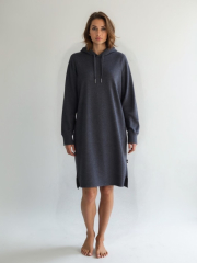 Hoodie dress | Bambusviskose | Mørk grå -JBS of Denmark Women