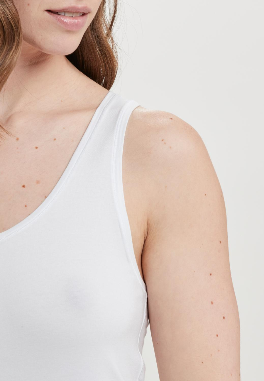 Tanktop |  Bambusviskose | Hvid -JBS of Denmark Women