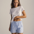 Pyjamas shorts | Bambusviskose | Blå/hvid strib -JBS of Denmark Women