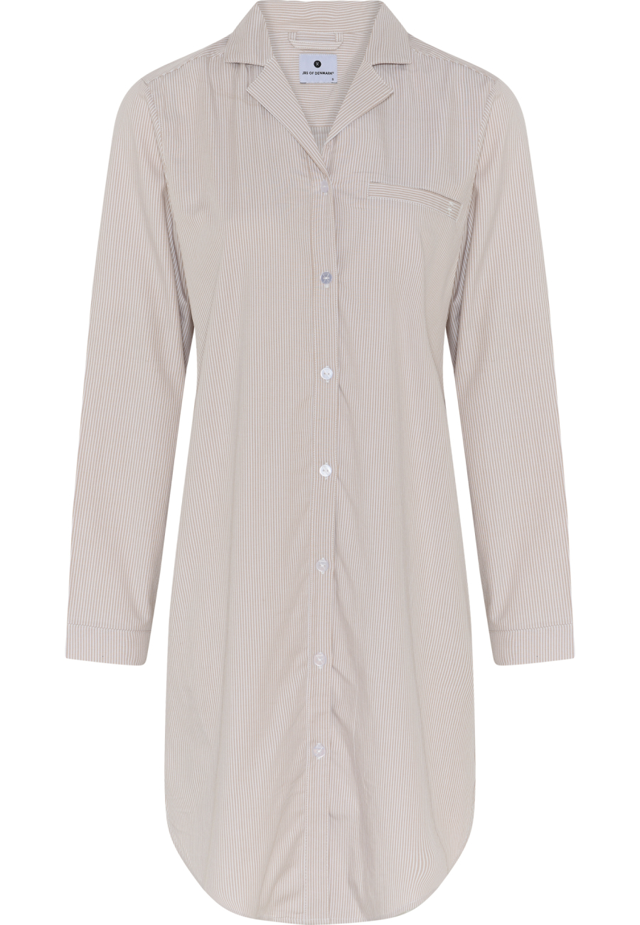 Skjorte-natkjole | Bambusviskose | Sand -JBS of Denmark Women