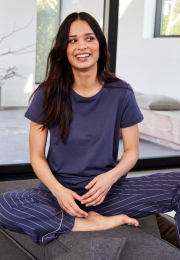 T-shirt |  Bambusviskose | Lavendel -JBS of Denmark Women