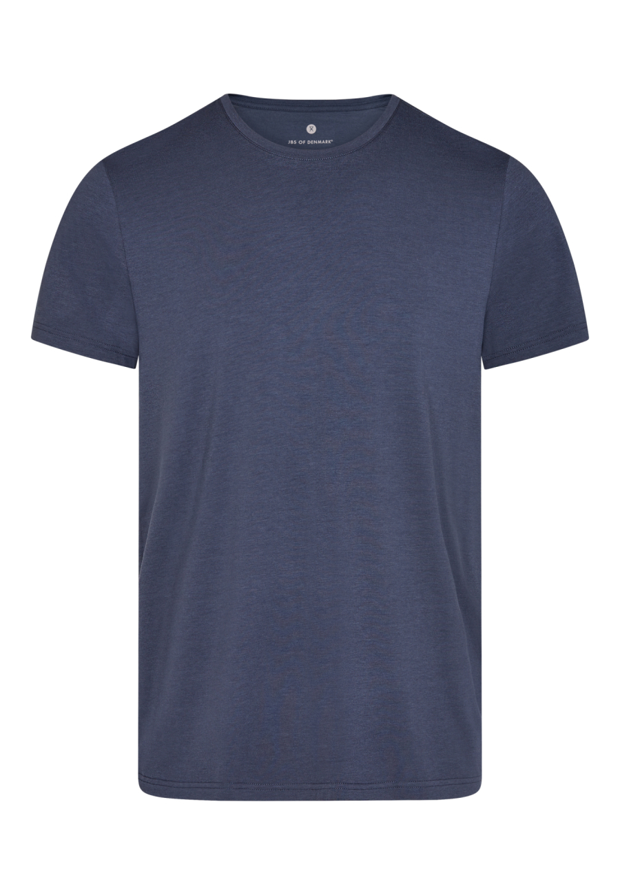 T-shirt o-neck | Bambusviskose | Blå -JBS of Denmark Men