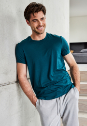 T-shirt | 100% økologisk GOTS uld | Grøn -JBS of Denmark Men