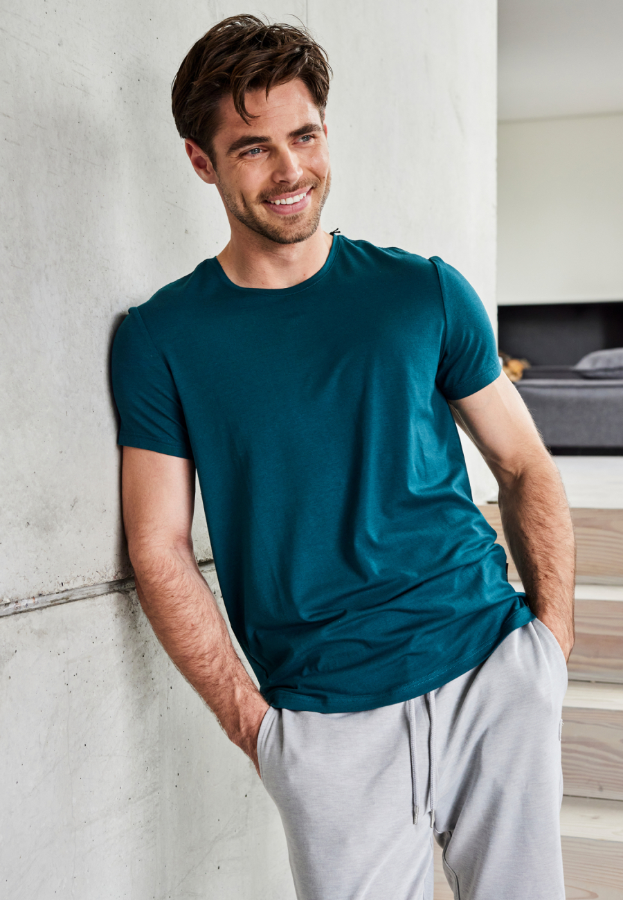 T-shirt | 100% økologisk GOTS uld | Grøn -JBS of Denmark Men