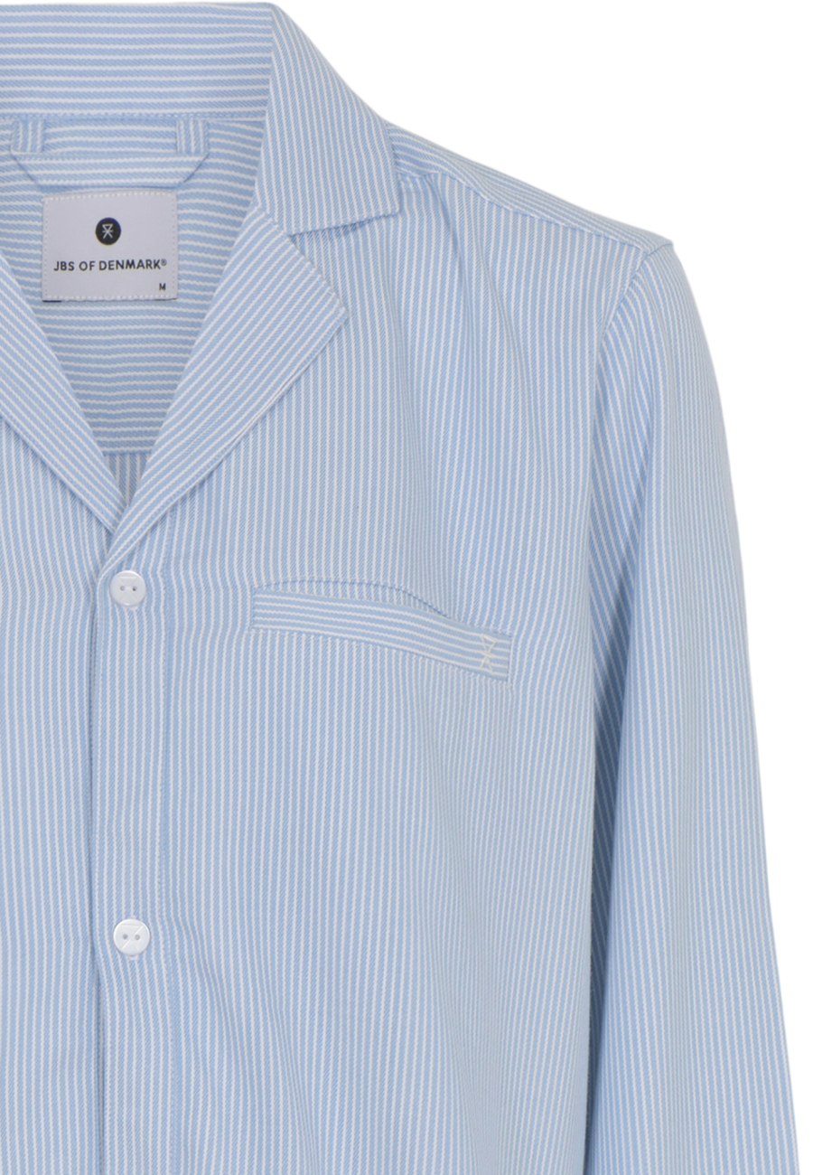 Skjorte-natkjole | Bambusviskose | Blå/hvid strib -JBS of Denmark Women