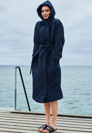 Badekåbe til vinterbadere | fleece | Navy -JBS of Denmark Women