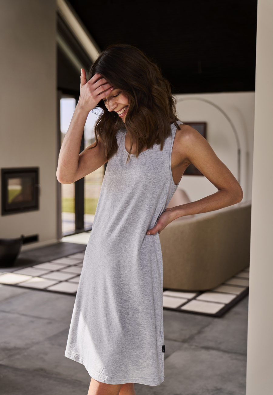 Jersey dress | Bambusviskose | Grå -JBS of Denmark Women