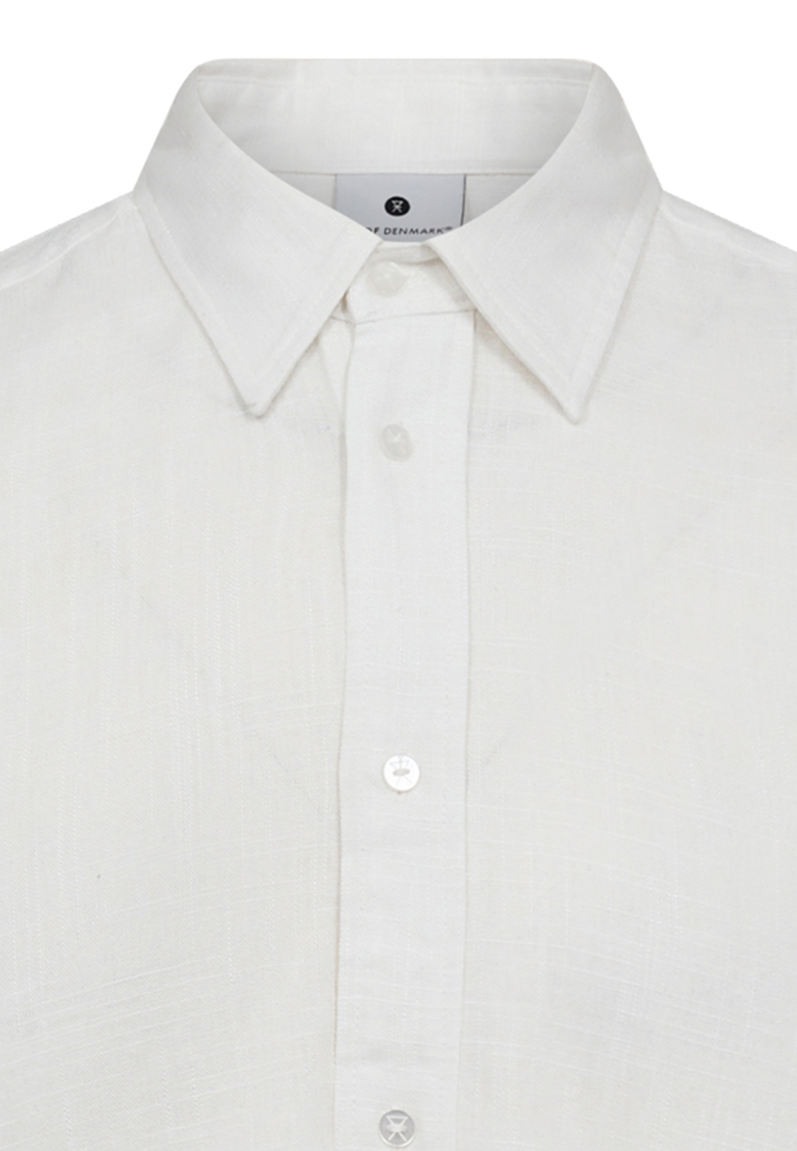 Skjorte | Hør/bambusviskose | Hvid -JBS of Denmark Men