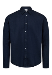 Skjorte | Hør/bambusviskose | Navy -JBS of Denmark Men