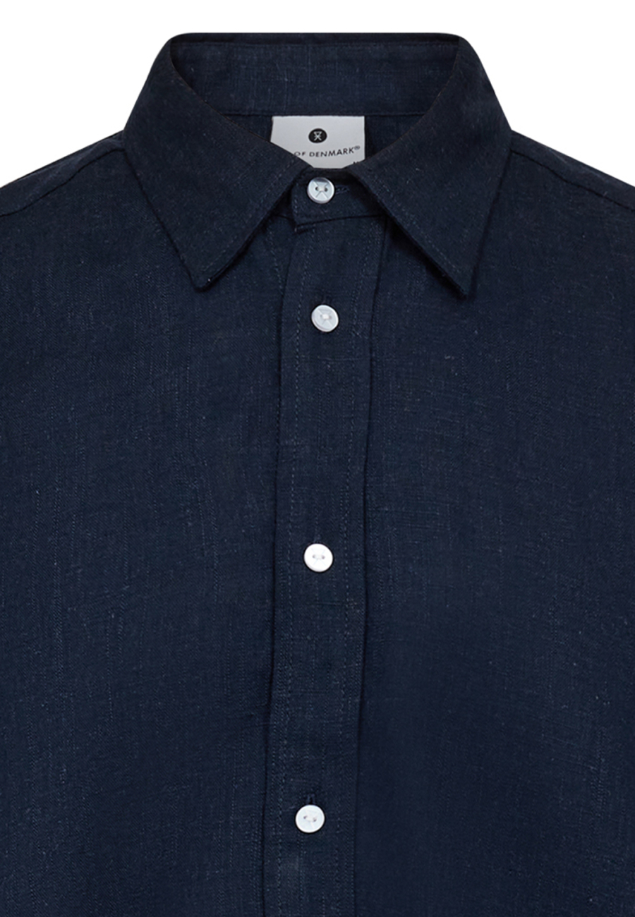 Skjorte | Hør/bambusviskose | Navy -JBS of Denmark Men