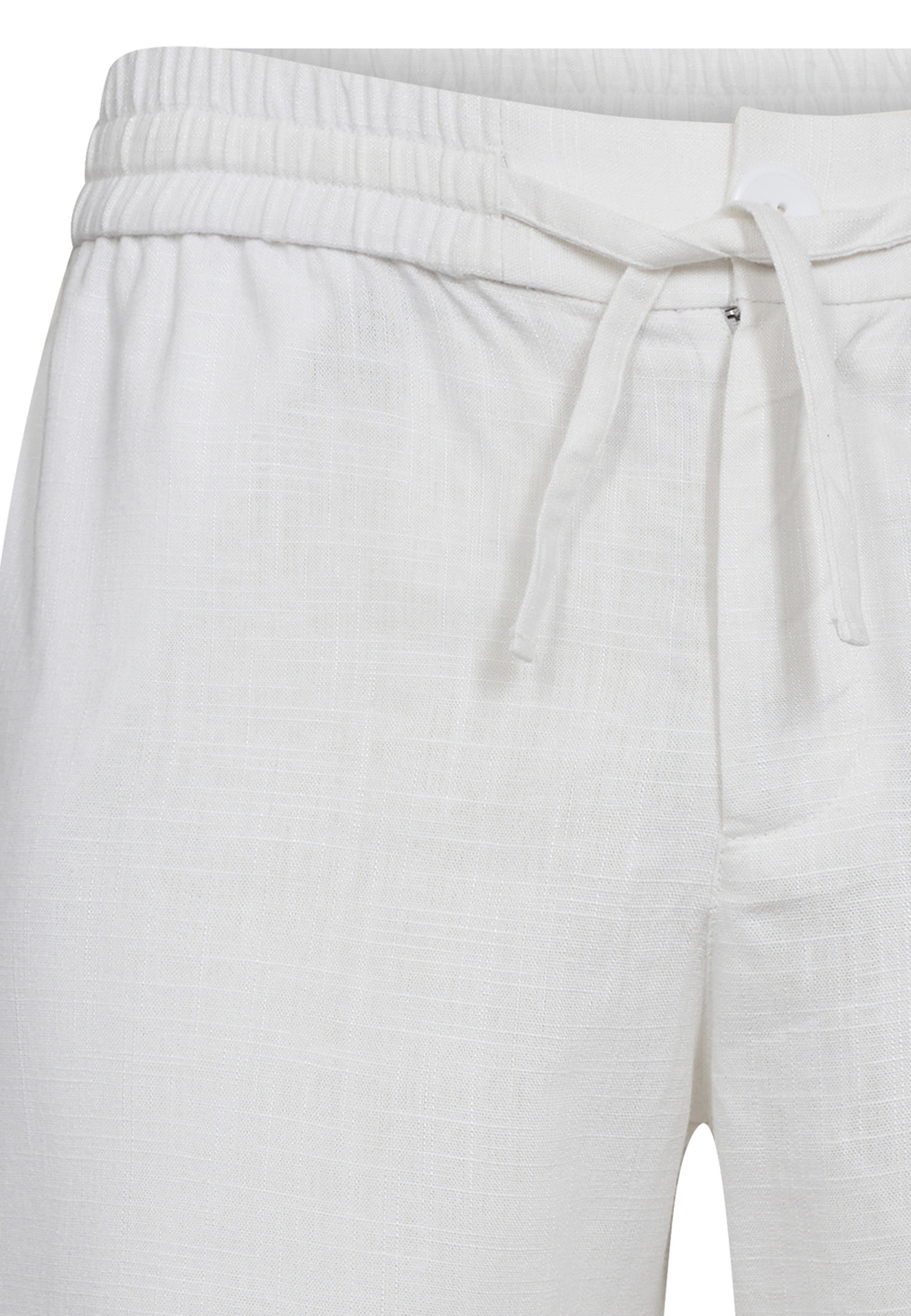 Shorts, Hør/bambusviskose, Hvid