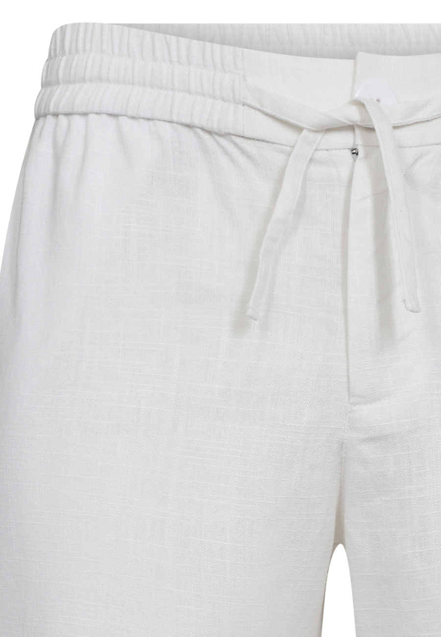 Shorts, Hør/bambusviskose, Hvid