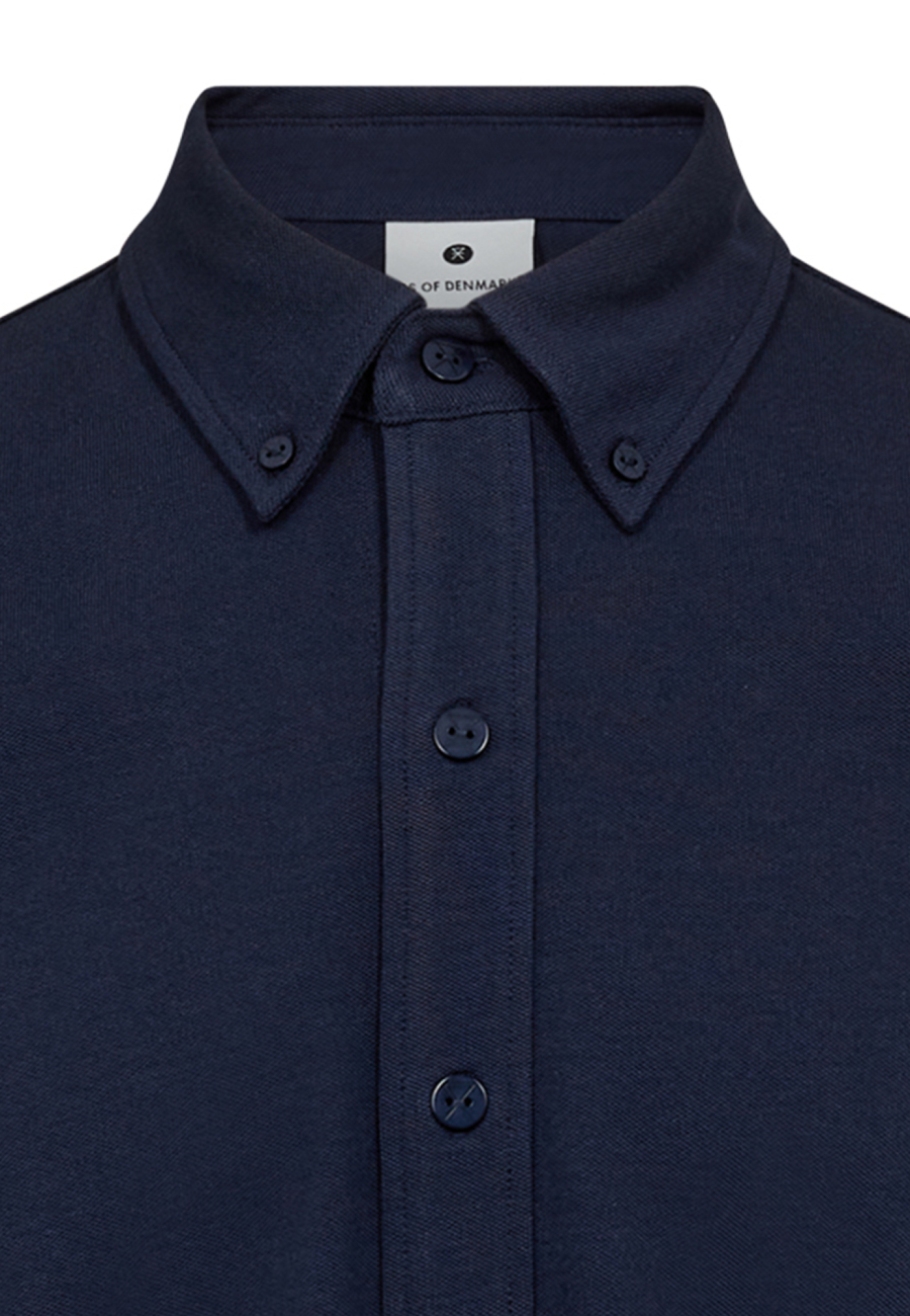 Skjorte "pique", Bambusviskose, Navy