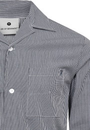 Pyjamasskjorte | Bambusviskose | Navy stribet -JBS of Denmark Men