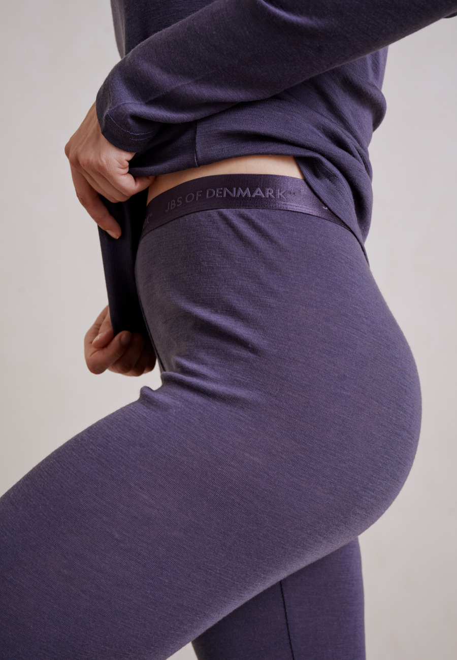 Leggings | 100% uld | Lavendel -JBS of Denmark Women