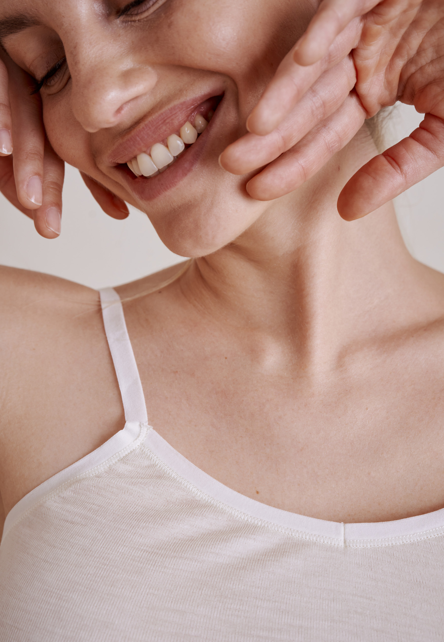 Stroptop | 100% uld | Ivory -JBS of Denmark Women