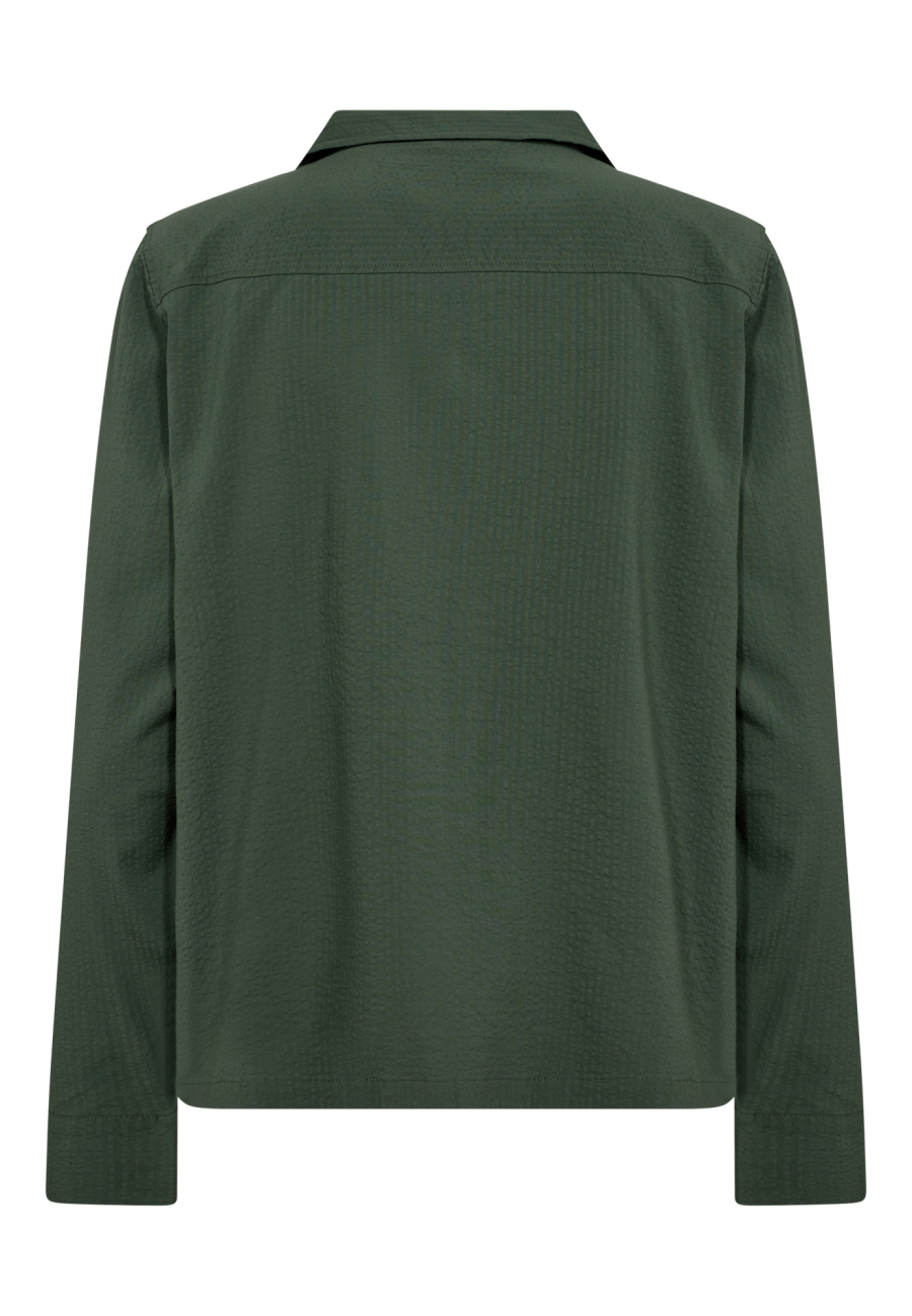 Pyjamasskjorte "Seersucker" | Bambusviskose | Grøn -JBS of Denmark Women