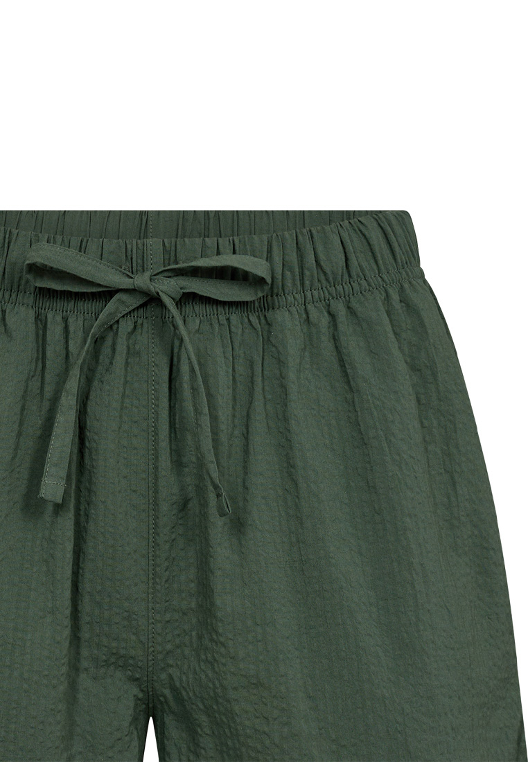 Pyjamasshorts "Seersucker" | Bambusviskose | Grøn -JBS of Denmark Women