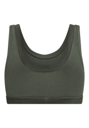 BH-top m. brede stropper | Økologisk bambusviskose | Grøn -JBS of Denmark Women