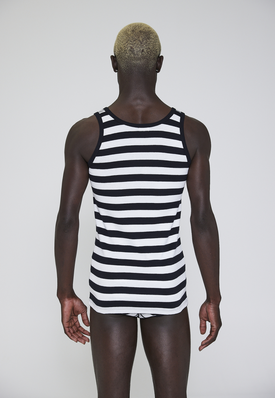 Tanktop "original", 100 % økologisk bomuld, Stribet