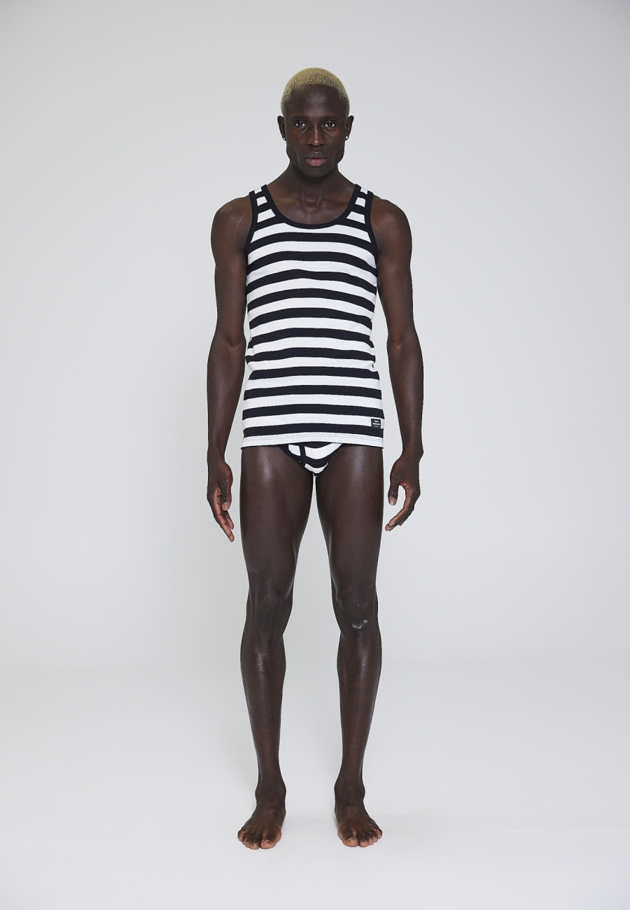 Tanktop "original", 100 % økologisk bomuld, Stribet