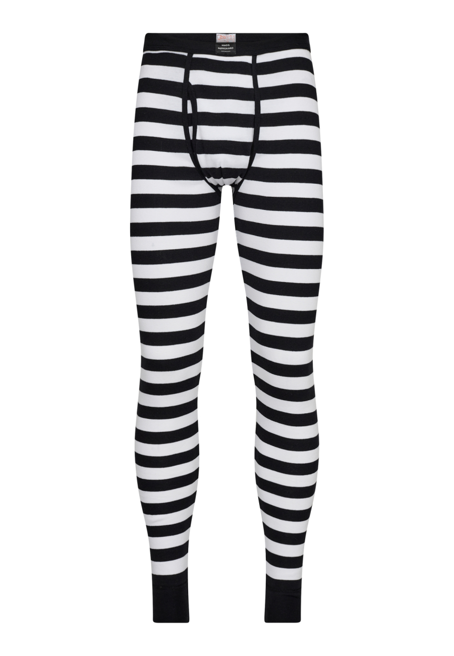 Long johns, 100 % økologisk bomuld, Stribet