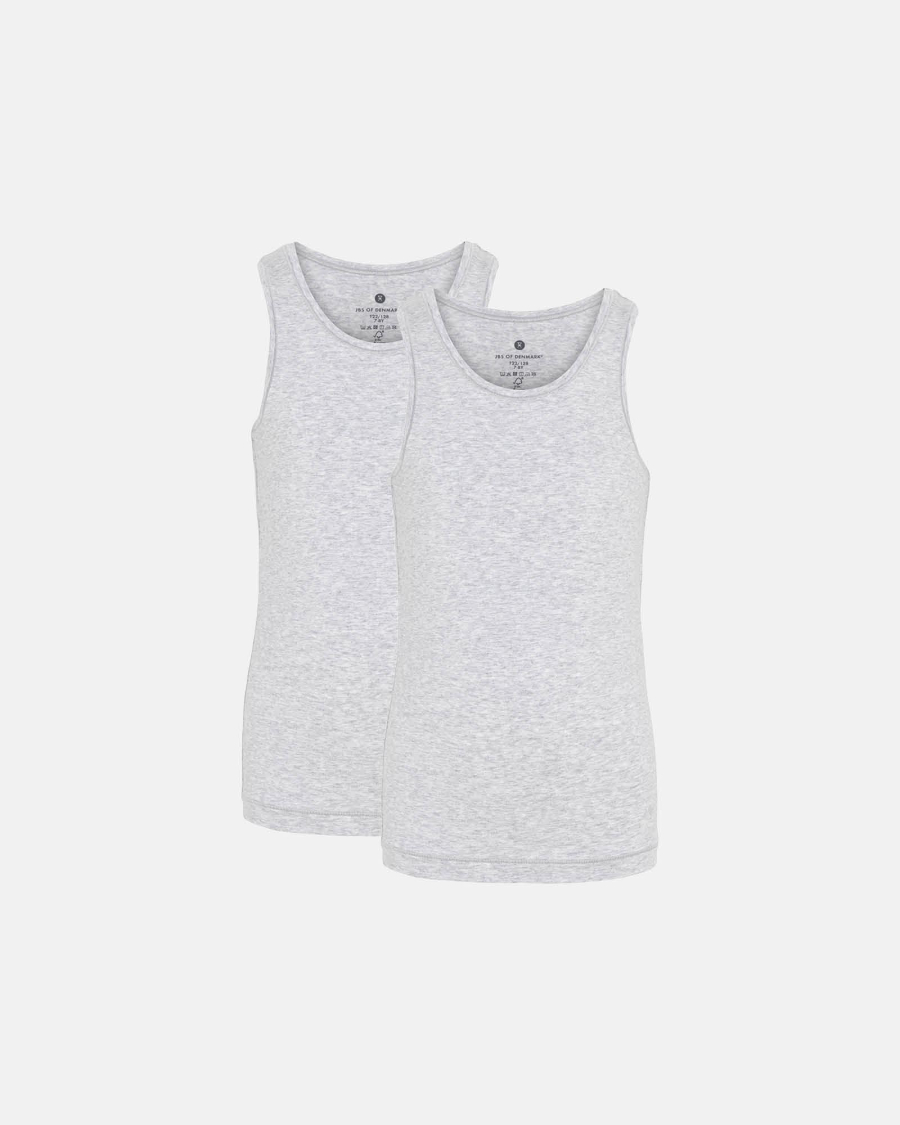 Undertrøje| 2-pak | Bambusviskose | Grå -JBS of Denmark Kids